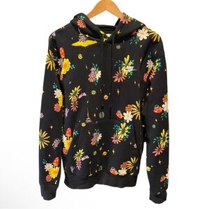 Nike Mens Sportswear Club Fleece Hoodie Trippy Toads Floral UFO Size Medium FLAW